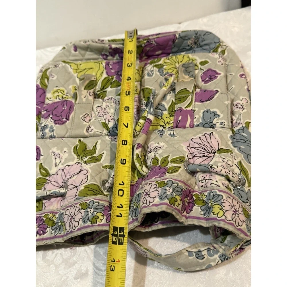 Vera Bradley Daisy Hipster Crossbody Drawstring Tote Bag Hobo Quilted Watercolor
